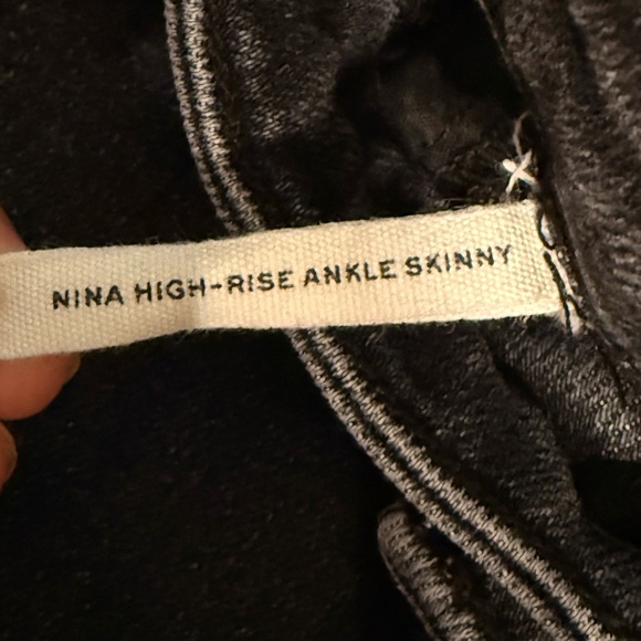 Rag & Bone Women’s Nina High Rise Ankle Skinny Tag Size 31 Raw Hem Jeans Denim - Picture 4 of 15